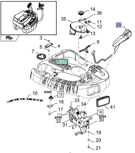 87652219 - Ручка многофункц. упр. подлокотника CX8, CR